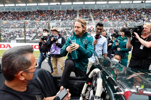 5 Sebastian Vettel (DEU, Aston Martin Aramco Cognizant F1 Team), F1 Grand Prix of Japan at Suzuka International Racing Course on October 9, 2022 in Suzuka, Japan. (Photo by HOCH ZWEI) Suzuka Japan