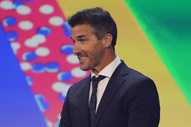 Karl-Heinz Riedle (Deutschland) bei der Auslosung der Qualifikationsgruppen zur Europameisterschaft 2024 in der Frankfurter Festhalle - Frankfurt 09.10.2022: EURO2024 Qualifying Draw EM 2024 Auslosung der Qualifikationsgruppen, Festhalle Frankfurt