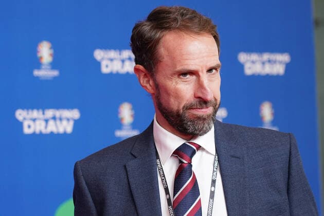 Trainer Gareth Southgate (England) bei der Auslosung der Qualifikationsgruppen zur Europameisterschaft 2024 in der Frankfurter Festhalle - Frankfurt 09.10.2022: EURO2024 Qualifying Draw EM 2024 Auslosung der Qualifikationsgruppen, Festhalle Frankfurt