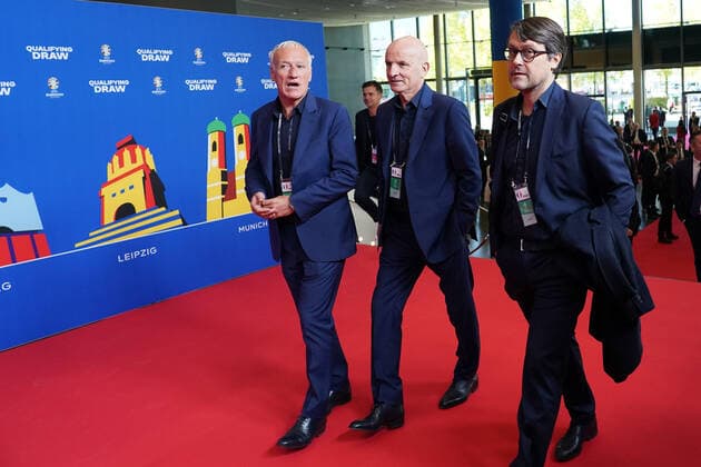 Nationaltrainer Didier Deschamps (Frankreich) bei der Auslosung der Qualifikationsgruppen zur Europameisterschaft 2024 in der Frankfurter Festhalle - Frankfurt 09.10.2022: EURO2024 Qualifying Draw EM 2024 Auslosung der Qualifikationsgruppen, Festhalle Frankfurt