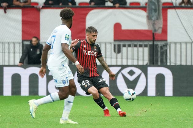 Mattia Viti (OGC Nice) FOOTBALL : OGC Nice vs Troyes - Ligue 1 Uber Eats - Nice - 09 10 2022 NorbertScanella Panoramic 
