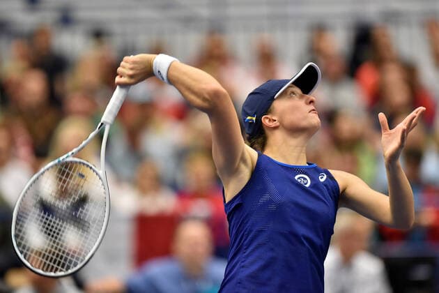 2022.10.09 Ostrava Tenis ziemny, turniej kobiet, turniej WTA, Tennis Damen Ostrawa, AGEL Open 2022, Final Iga Swiatek - Barbora Krejcikova N z Iga Swiatek Foto Krzysztof Porebski PressFocus 2022.10.09 Ostrava Tennis, women, WTA tournament Ostrava AGEL Open 2022, Final game Iga Swiatek - Barbora Krejcikova Iga Swiatek Credit: Krzysztof Porebski PressFocus NEWSPIX.PL --- Newspix.pl POLAND OUT!  20221009PF_KP008