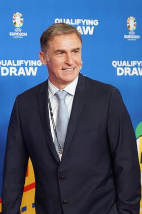 Nationaltrainer Stefan Kuntz (Türkei) bei der Auslosung der Qualifikationsgruppen zur Europameisterschaft 2024 in der Frankfurter Festhalle - Frankfurt 09.10.2022: EURO2024 Qualifying Draw EM 2024 Auslosung der Qualifikationsgruppen, Festhalle Frankfurt