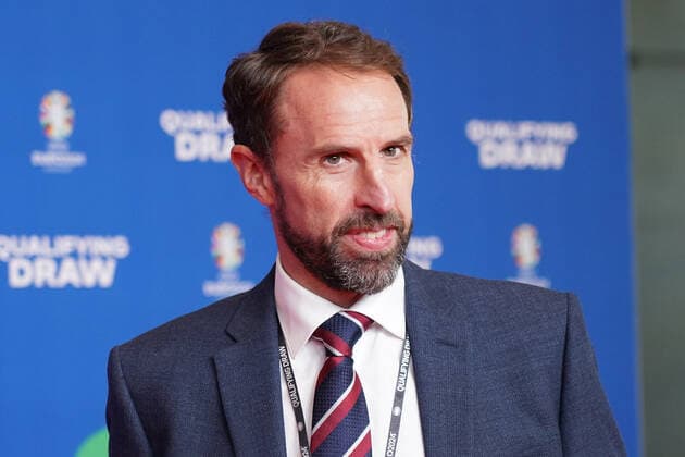 Trainer Gareth Southgate (England) bei der Auslosung der Qualifikationsgruppen zur Europameisterschaft 2024 in der Frankfurter Festhalle - Frankfurt 09.10.2022: EURO2024 Qualifying Draw EM 2024 Auslosung der Qualifikationsgruppen, Festhalle Frankfurt