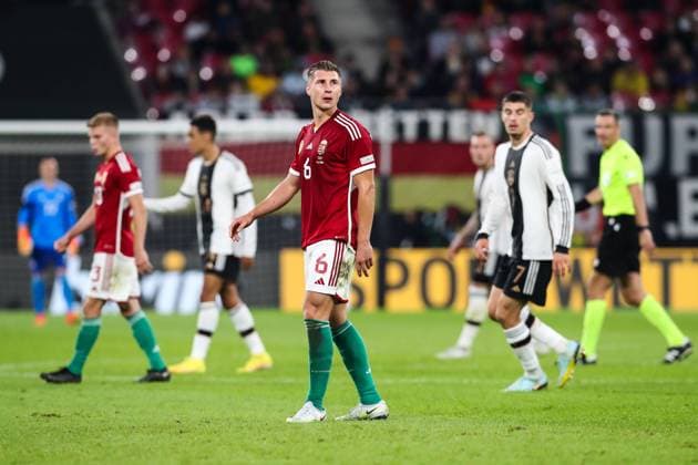 Willi Orban (Ungarn) - Nations League Gruppe C Deutschland vs. Ungarn in der Red Bull Arena in Leipzig - Aktion,Fußball,Mann,Männer,Deutschland,23.09.2022