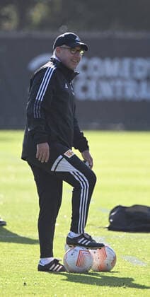 Fussball, Herren, Saison 2022 2023, Europa League, 1. FC Union Berlin, Abschlusstraining vor der Europa-League-Partie 1. FC Union Berlin - Malmö FF, Trainer Urs Fischer (1. FC Union), 12.10. 2022, Copyright: xMatthiasxKochx