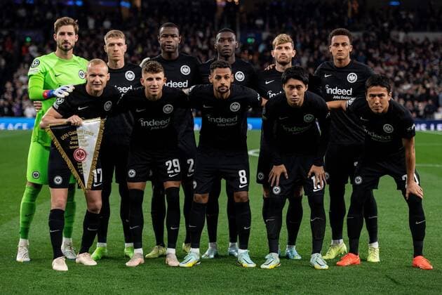 Mandatory Credit: Photo by Ashley Crowden JMP Shutterstock (13460494as) Eintracht Frankfurt team photo Tottenham Hotspur v Eintracht Frankfurt, UK - 12 Oct 2022 Editorial use only Tottenham Hotspur v Eintracht Frankfurt, UK - 12 Oct 2022 Editorial use only  Copyright: xAshleyxCrowden JMP Shutterstockx 13460494as