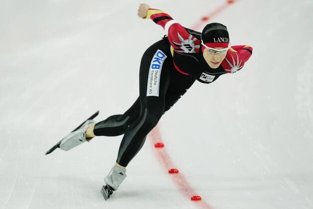HAMAR 20040208 German skater Anni Friesinger finished 4th in the women s 1500 meters at the allround skating World Championship, WM, Weltmeisterschaft in Hamar, Norway, February 8, 2004. Photo Cornelius Poppe SCANPIX Code 20520 Oslo Norway BILDER x20520x *** HAMAR 20040208 German skater Anni Friesinger finished 4th in the womens 1500 meters at the all-round skating World Championship in Hamar, Norway, February 8, 2004 Photo Cornelius Poppe SCANPIX Code 20520 Oslo Norway PHOTOS x20520x  Copyright: xCorneliusxPoppex xTTx 20520