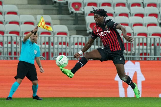 Jordan Lotomba (OGC Nice) FOOTBALL : OGC Nice vs Slovacko - europa conference league - Phase de groupe - Nice - 13 10 2022 NorbertScanella Panoramic 
