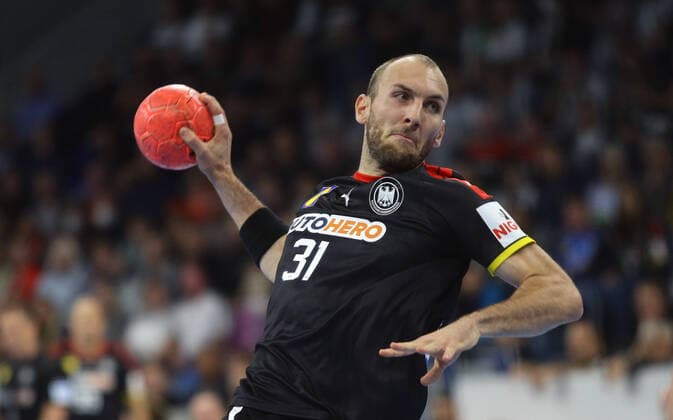 Mannheim , Handball Länderspiel Deutschland vs. Schweden , Marcel Schiller ( GER )