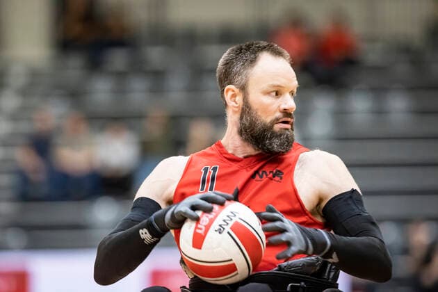 Canada vs. New Zealand, 2022 Wheelchair Rugby World Championship, WM, Weltmeisterschaft Vejle; 15.10.22 Fabien Lavoie (no. 11, Team Canada) Copyright: xBEAUTIFULxSPORTS MarioxM.xKobergx