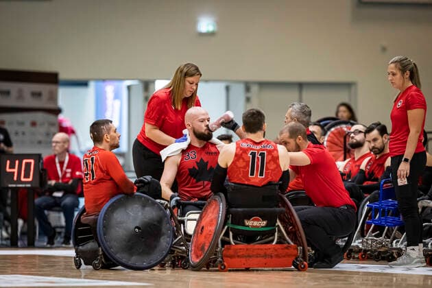Canada vs. New Zealand, 2022 Wheelchair Rugby World Championship, WM, Weltmeisterschaft Vejle; 15.10.22 Team Canada Copyright: xBEAUTIFULxSPORTS MarioxM.xKobergx