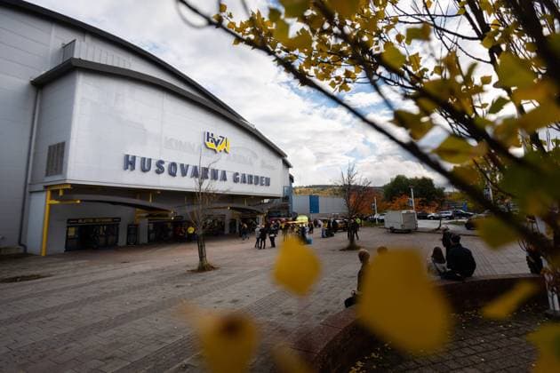 221015 Husqvarna Garden inför ishockeymatchen i SHL mellan HV71 och Brynäs den 15 oktober 2022 i Jönköping. Copyright: AXELxBOBERG BB221015AX005