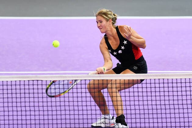 Transylvania Open: WTA, Tennis Damen 250 Tennis Damen Tournament in Cluj-Napoca, BT Arena, 8-16 October 2022 Doubles Semifinals: Anastasia Zakharova in action during WTA 250 Transylvania Open, held in BT Arena, Cluj Napoca 8-16 October 2022 Cluj-Napoca Cluj Copyright: xANCAxTEPEIx
