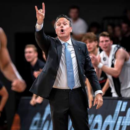 Head Coach Raoul Korner (Towers) 15.10.22, Hamburg, Hamburg Towers vs. MHP Riesen Ludwigsburg, Magenta BBL Pokal, Basketball Bundesliga, 1.Liga, Saison 2022 2023, Pokal-Achtelfinale Â
