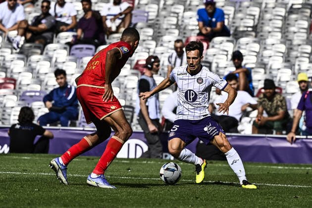 Denis Genreau (tfc) FOOTBALL : Toulouse vs Angers - 11eme Journee de L1 UBEREATS - Toulouse - 16 10 2022 ThierryBreton Panoramic 