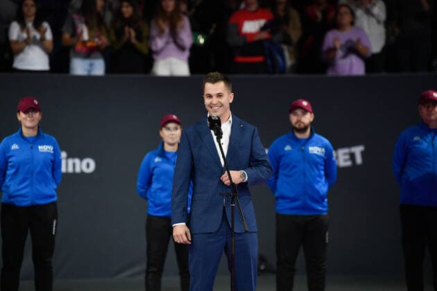 Transylvania Open: WTA, Tennis Damen 250 Tennis Damen Tournament in Cluj-Napoca, BT Arena, 8-16 October 2022 Patrick Ciorcila, tournamaent director during WTA 250 Transylvania Open, held in BT Arena, Cluj Napoca 8-16 October 2022 Cluj-Napoca Cluj Copyright: xANCAxTEPEIx