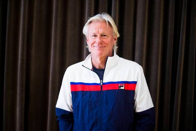 STOCKHOLM 2018-10-11 Leo Borgs första match i förkvalet till Stockholm Open i Salkhallen i Alvik. Leo förlorade matchen mot Gustaf Ström med 2-0. Pappa Björn Borg är pa plats. Stockholm Sverige TENNIS x11870x *** STOCKHOLM 2018 10 11 Leo Borgs first match in the qualifiers for the Stockholm Open in the Salkhallen in Alvik Leo lost the match against Gustaf Ström with 2 0 Father Björn Borg is in place Stockholm Sweden TENNIS x11870x  Copyright: xHannaxFranzÃ nx xTTx BJÖRN BORG