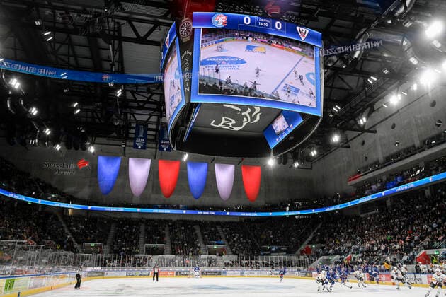 Swiss Life Arena des ZSC, ZSC Lions - HC Fribourg Gotteron, National League, Eishockey, 18.10.2022 *** ZSC Swiss Life Arena, ZSC Lions HC Fribourg Gotteron, National League, Ice Hockey, 18 10 2022 