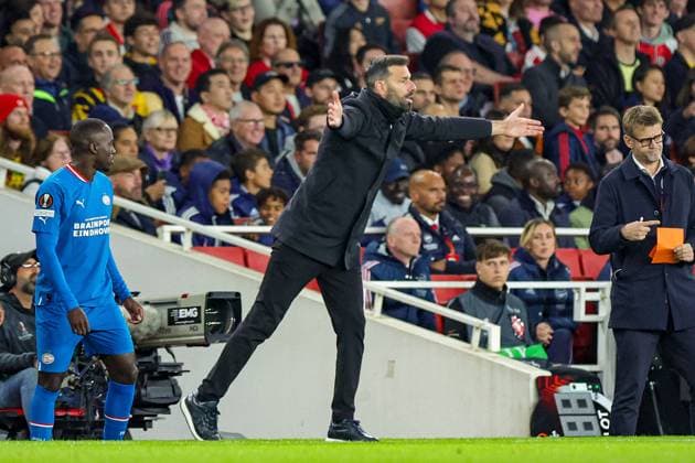 Arsenal v PSV Eindhoven Europa League 20 10 2022. Group A Ruud van Nistelrooy Manager of PSV Eindhoven during the Europa League match between Arsenal and PSV Eindhoven at the Emirates Stadium, London, England on 20 October 2022. Editorial use only , Copyright: xNigelxKeenex PSI-16182-0056