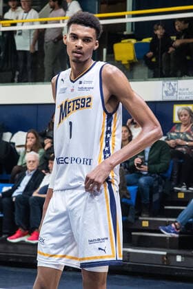 Victor Wembanyama (Boulogne-Levallois) BASKET : Boulogne-Levallois vs Blois - Betclic Elite - Journee 6 - 21 10 22 BaptisteAutissier Panoramic 
