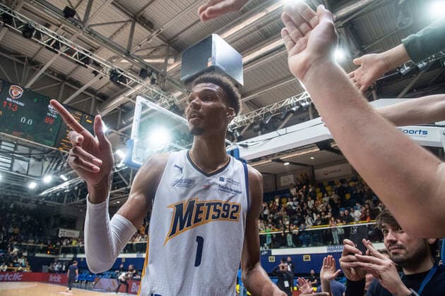 Victor Wembanyama (Boulogne-Levallois) BASKET : Boulogne-Levallois vs Blois - Betclic Elite - Journee 6 - 21 10 22 BaptisteAutissier Panoramic 