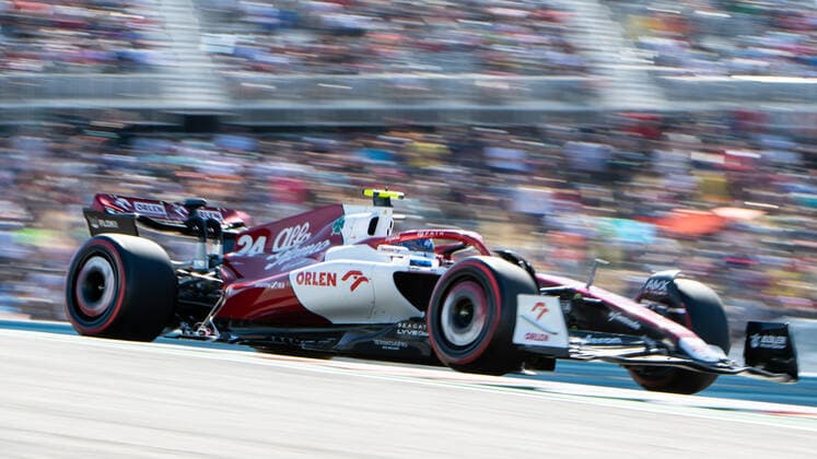 Guanyou Zhou (CHN, Alfa Romeo F1 Team ORLEN 24) im Sauber C42, USA, Formel 1 Grand Prix der USA, Circuit of the Americas Austin, Freies Training, 21.10.2022 USA, Formel 1 Grand Prix der USA, Circuit of the Americas Austin, Freies Training, 21.10.2022 Austin Copyright: xEibner Memmlerx EP_MMR