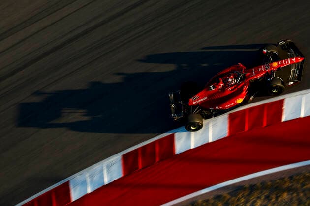 16 Charles Leclerc (MCO, Scuderia Ferrari), F1 Grand Prix of USA at Circuit of The Americas on October 21, 2022 in Austin, United States of America. (Photo by HOCH ZWEI) Austin United States of America
