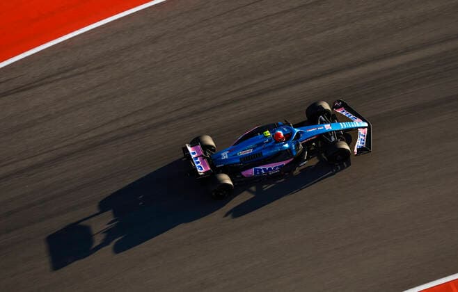 31 Esteban Ocon (FRA, BWT Alpine F1 Team), F1 Grand Prix of USA at Circuit of The Americas on October 21, 2022 in Austin, United States of America. (Photo by HOCH ZWEI) Austin United States of America