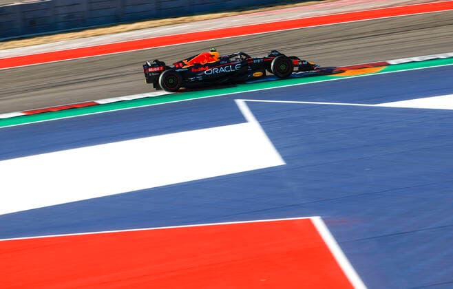 11 Sergio Perez (MEX, Oracle Red Bull Racing), F1 Grand Prix of USA at Circuit of The Americas on October 21, 2022 in Austin, United States of America. (Photo by HOCH ZWEI) Austin United States of America