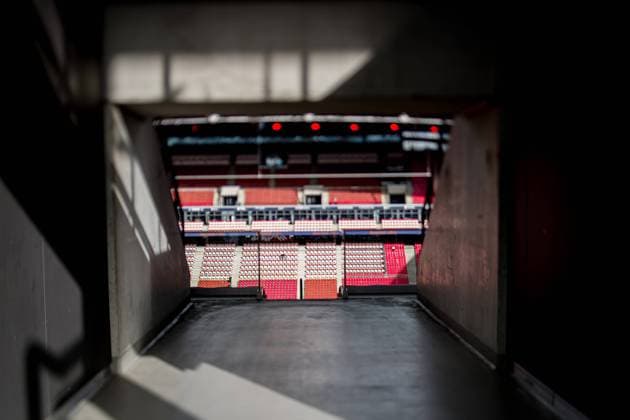 Uebersicht ueber die Red Bull Arena, Heimstaette von Fussball Bundesligist RB Leipzig. Fussball 1. Bundesliga, 10. Spieltag: RB Leipzig - Hertha BSC 3:2. 15. Oktober 2022: Leipzig, Red Bull Arena. RB Leipzig - Hertha BSC 3:2