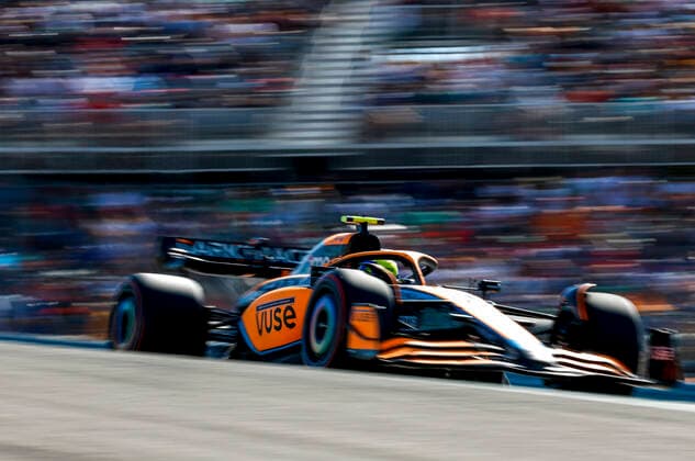 4 Lando Norris (GBR, McLaren F1 Team), F1 Grand Prix of USA at Circuit of The Americas on October 22, 2022 in Austin, United States of America. (Photo by HOCH ZWEI) Austin United States of America