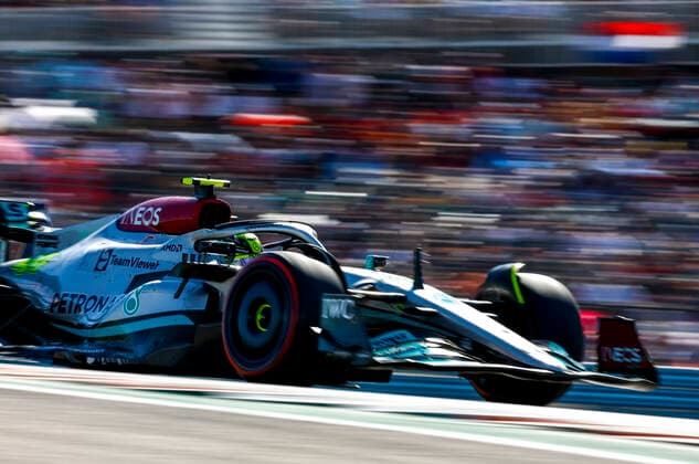 44 Lewis Hamilton (GBR, Mercedes-AMG Petronas F1 Team), F1 Grand Prix of USA at Circuit of The Americas on October 22, 2022 in Austin, United States of America. (Photo by HOCH ZWEI) Austin United States of America