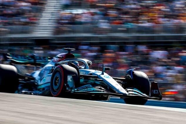 63 George Russell (GBR, Mercedes-AMG Petronas F1 Team), F1 Grand Prix of USA at Circuit of The Americas on October 22, 2022 in Austin, United States of America. (Photo by HOCH ZWEI) Austin United States of America