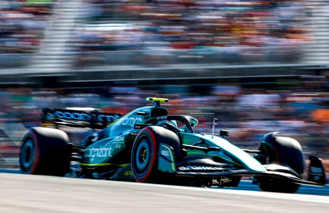 5 Sebastian Vettel (DEU, Aston Martin Aramco Cognizant F1 Team), F1 Grand Prix of USA at Circuit of The Americas on October 22, 2022 in Austin, United States of America. (Photo by HOCH ZWEI) Austin United States of America