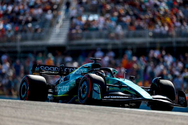 18 Lance Stroll (CAN, Aston Martin Aramco Cognizant F1 Team), F1 Grand Prix of USA at Circuit of The Americas on October 22, 2022 in Austin, United States of America. (Photo by HOCH ZWEI) Austin United States of America