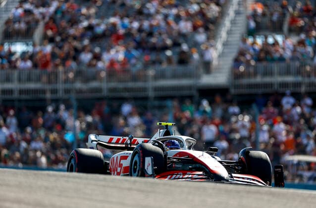 47 Mick Schumacher (DEU, Haas F1 Team), F1 Grand Prix of USA at Circuit of The Americas on October 22, 2022 in Austin, United States of America. (Photo by HOCH ZWEI) Austin United States of America