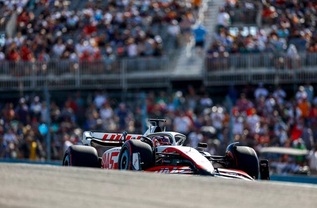 20 Kevin Magnussen (DNK, Haas F1 Team), F1 Grand Prix of USA at Circuit of The Americas on October 22, 2022 in Austin, United States of America. (Photo by HOCH ZWEI) Austin United States of America