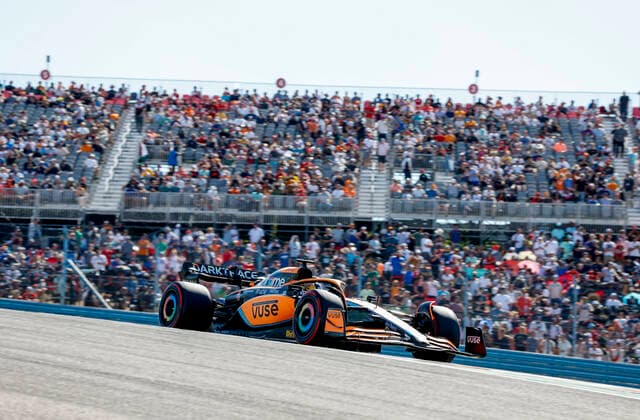 3 Daniel Ricciardo (AUS, McLaren F1 Team), F1 Grand Prix of USA at Circuit of The Americas on October 22, 2022 in Austin, United States of America. (Photo by HOCH ZWEI) Austin United States of America