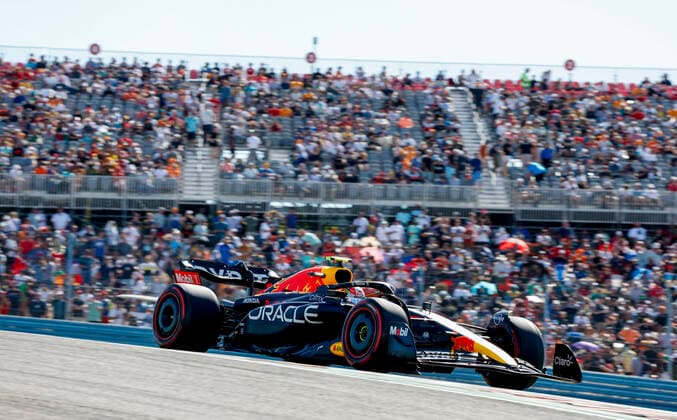11 Sergio Perez (MEX, Oracle Red Bull Racing), F1 Grand Prix of USA at Circuit of The Americas on October 22, 2022 in Austin, United States of America. (Photo by HOCH ZWEI) Austin United States of America