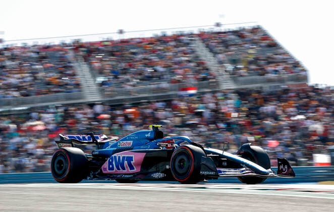 31 Esteban Ocon (FRA, BWT Alpine F1 Team), F1 Grand Prix of USA at Circuit of The Americas on October 22, 2022 in Austin, United States of America. (Photo by HOCH ZWEI) Austin United States of America