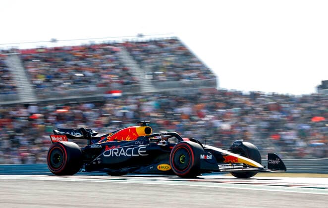 1 Max Verstappen (NLD, Oracle Red Bull Racing), F1 Grand Prix of USA at Circuit of The Americas on October 22, 2022 in Austin, United States of America. (Photo by HOCH ZWEI) Austin United States of America