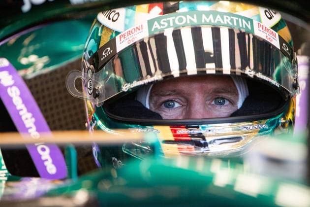 Sebastian Vettel (GER, Aston Martin Aramco Cognizant F1 Team 5) im Auto, USA, Formel 1 Grand Prix der USA, Circuit of the Americas Austin, 3. Freies Training, 22.10.2022 USA, Formel 1 Grand Prix der USA, Circuit of the Americas Austin, 3. Freies Training, 22.10.2022 Austin Copyright: xEibner Memmlerx EP_MMR