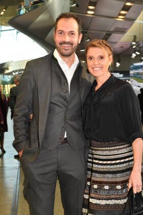 Evi Sachenbacher-Stehle mit Ehemann Johannes Stehle Verleihung des Bayerischen Sportpreis 2022 Ehrung, Auszeichnung, Preis BMW Welt München 22. Oktober 2022