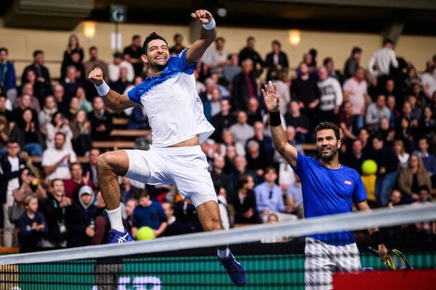 Bilder des Jahres, Sport 10 Oktober Sport Themen der Woche KW42 Sport Bilder des Tages 221023 Marcelo Arevalo of El Salvador and Jean-Julien Rojer of the Netherlands celebrate after winning the final of the men s doubles during day 9 of the Stockholm Open tennis tournament on October 23, 2022 in Stockholm. Photo: Jesper Zerman BILDBYRAN COP 234 JZ0258 tennis stockholm open day 9 finals bbeng jubel celebration champions *** 221023 Marcelo Arevalo of El Salvador and Jean Julien Rojer of the Netherlands celebrate after winning the final of the men s doubles during day 9 of the Stockholm Open tennis tournament on October 23, 2022 in Stockholm Photo Jesper Zerman BILDBYRAN COP 234 JZ0258 tennis stockholm open day 9 finals bbeng jubel celebration champions,  Copyright: JESPERxZERMAN BB221023JZ007