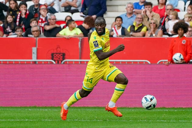 Ignatius Ganago (FC Nantes) FOOTBALL : OGC Nice vs FC Nantes - Ligue 1 Uber Eats - Nice - 23 10 2022 NorbertScanella Panoramic 