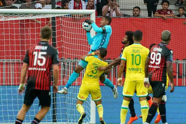 Alban Lafont (FC Nantes) FOOTBALL : OGC Nice vs FC Nantes - Ligue 1 Uber Eats - Nice - 23 10 2022 NorbertScanella Panoramic 