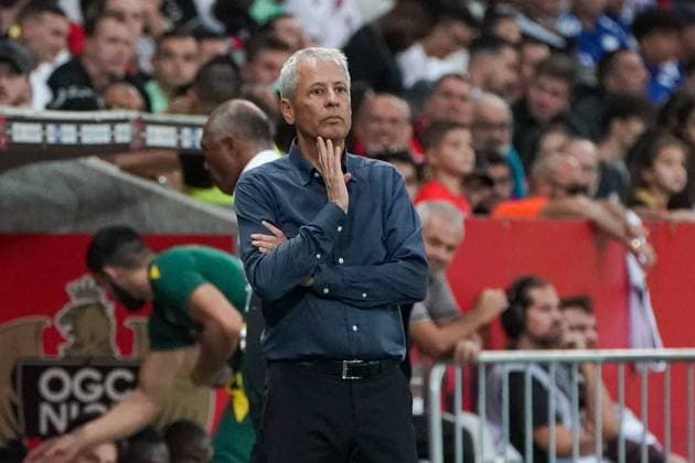 Lucien Favre (entraineur de l OGC Nice) FOOTBALL : OGC Nice vs FC Nantes - Ligue 1 Uber Eats - Nice - 23 10 2022 NorbertScanella Panoramic 