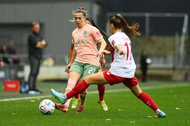 GERMANY, COLOGNE - OCTOBER 23, 2022: Nina Luhrssen. The match of Women Bundesliga 1.FC Koeln Frauen vs TSG 1899 Hoffenheim Frauen  Copyright: xVITALIIxKLIUIEVx