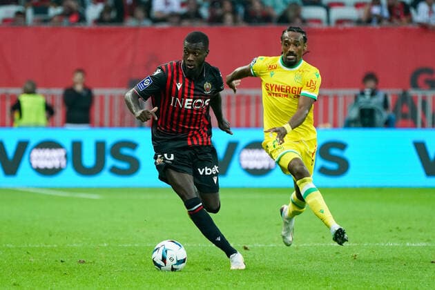 Nicolas Pepe (OGC Nice) FOOTBALL : OGC Nice vs FC Nantes - Ligue 1 Uber Eats - Nice - 23 10 2022 NorbertScanella Panoramic 